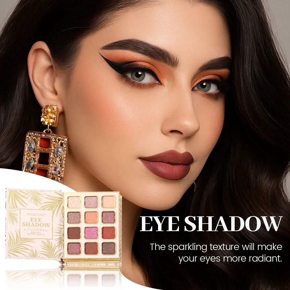 3-Page Makeup Magic Book – 12 Eyeshadows, 3 Lips, 4 Blush Contours